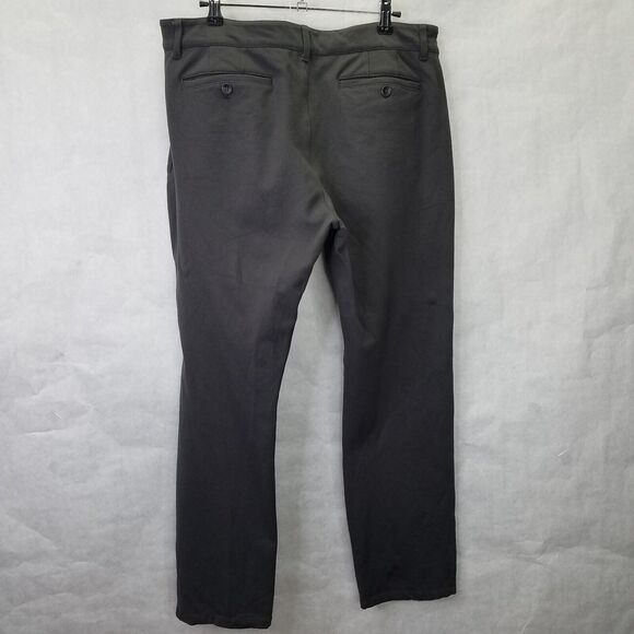 Paige Stafford Transcend Knit Pants Men's 34x28 Gray Stretch Straight Leg - Picture 7 of 16